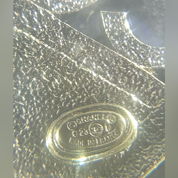 Chanel Crystal CC and Coco Mark Brooch Silver and Pink C23B - Picture 15 of 16